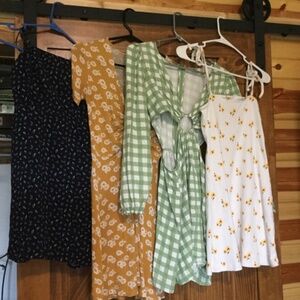 Variety of 4 summer dresses